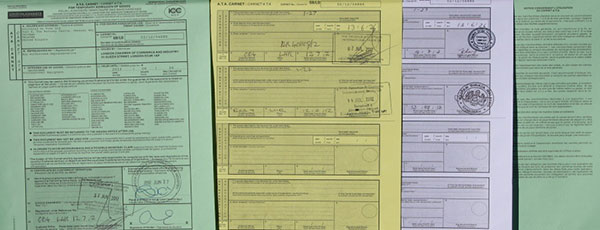 pages of a carnet
